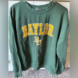 Stadium Athletics Green and Yellow Women's Sweater